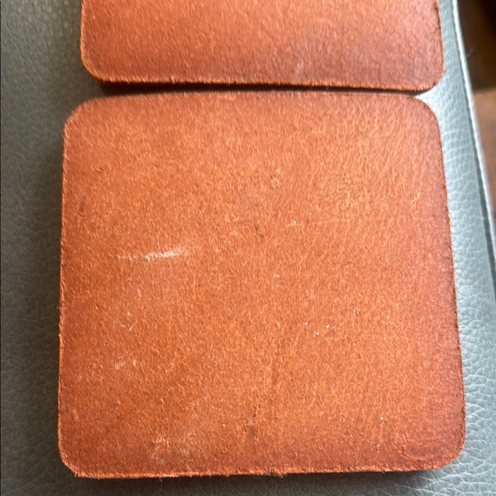 Portland Leather Rustic Coaster Set - Picture 6 of 8